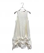 mikomoriミコモリ）の古着「ノースリーブワンピース」｜ホワイト