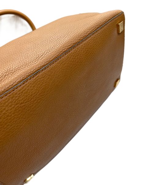 MICHAEL KORS（マイケル・コース）MICHAEL KORS (マイケルコース) ミランダハンドバッグ ブラウンの古着・服飾アイテム
