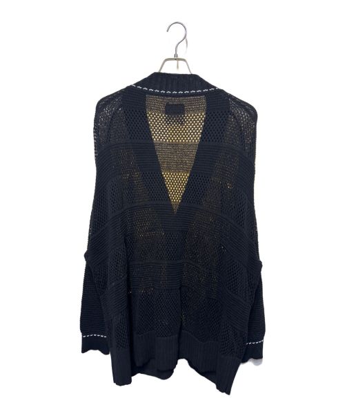 UNITED TOKYO（ユナイテッドトーキョー）UNITED TOKYO (ユナイテッドトーキョー) メッシュオーバーサイズカーディガン ブラック サイズ:FREEの古着・服飾アイテム