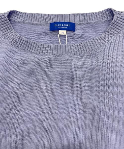 BLUE LABEL CRESTBRIDGE（ブルーレーベルクレストブリッジ）BLUE LABEL CRESTBRIDGE (ブルーレーベルクレストブリッジ) レース切替ニット ブルー サイズ:Ｍ 未使用品の古着・服飾アイテム