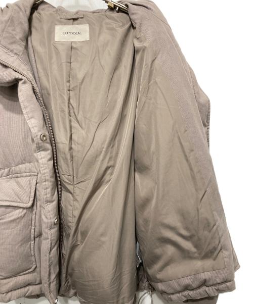 COCODEAL（ココディール）COCODEAL (ココディール) ボリュームコーデュロイダウン モカ サイズ:1の古着・服飾アイテム