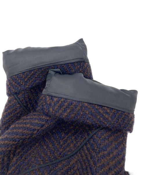 UNITED TOKYO（ユナイテッドトーキョー）UNITED TOKYO (ユナイテッドトーキョー) ツイードウールミドルコート ネイビー×ブラウン サイズ:1の古着・服飾アイテム