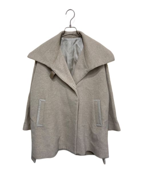 K.T KIYOKO TAKASE（ケーティー キヨコタカセ）K.T KIYOKO TAKASE (ケーティー キヨコタカセ) アンゴラ フリース ポンチョコート ベージュ サイズ:5の古着・服飾アイテム