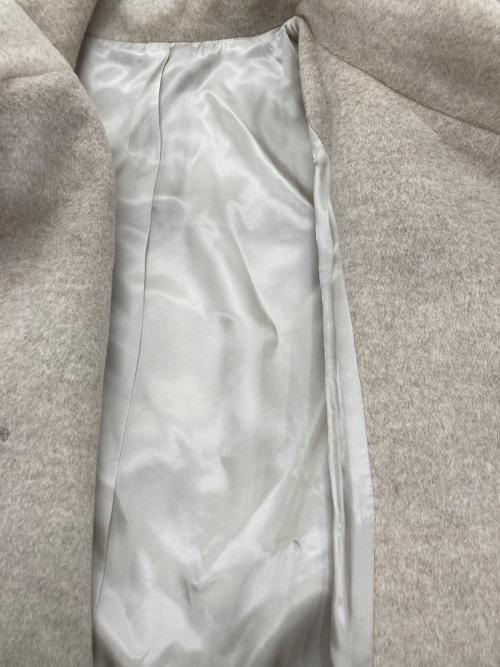 K.T KIYOKO TAKASE（ケーティー キヨコタカセ）K.T KIYOKO TAKASE (ケーティー キヨコタカセ) アンゴラ フリース ポンチョコート ベージュ サイズ:5の古着・服飾アイテム