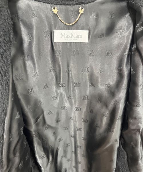MaxMara（マックスマーラ）MaxMara (マックスマーラ) テディベアケープポンチョ ブラック サイズ:SMの古着・服飾アイテム