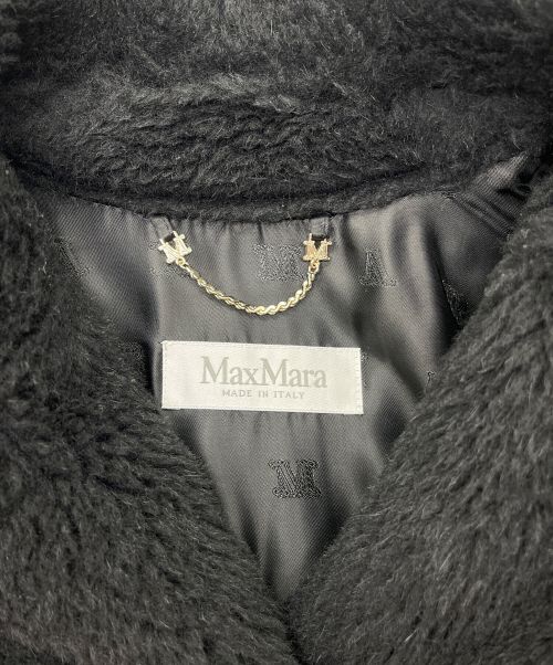 MaxMara（マックスマーラ）MaxMara (マックスマーラ) テディベアケープポンチョ ブラック サイズ:SMの古着・服飾アイテム
