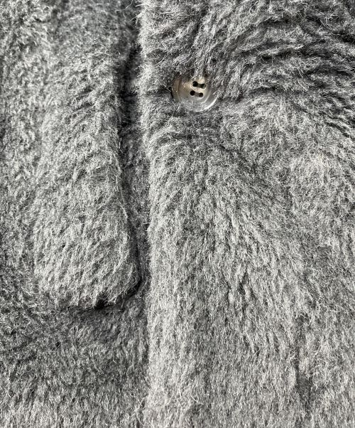 MaxMara（マックスマーラ）MaxMara (マックスマーラ) テディベアケープポンチョ ブラック サイズ:SMの古着・服飾アイテム
