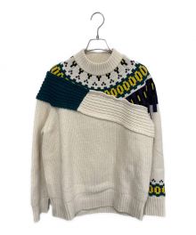 sacai（サカイ）の古着「Wool Knit Pullover 」｜アイボリー