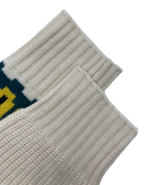 sacai（サカイ）sacai (サカイ) Wool Knit Pullover  アイボリー サイズ:1の古着・服飾アイテム