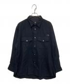 THE NORTH FACEザ ノース フェイス）の古着「ロングスリーブウッドランドウールシャツ」｜ブラック