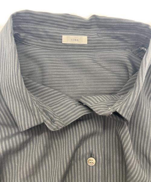 IENA（イエナ）IENA (イエナ) Cu/Peサッカー袖フレアシャツ ブラック サイズ:FREEの古着・服飾アイテム