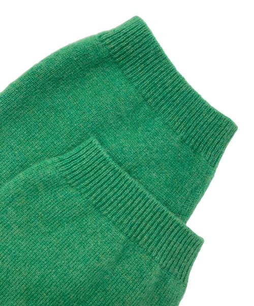 6(ROKU) BEAUTY&YOUTH（ロク ビューティーアンドユース）6(ROKU) BEAUTY&YOUTH (ロク ビューティーアンドユース) CASHMERE BIG SHIRT KNIT PULLOVER グリーン サイズ:FREEの古着・服飾アイテム