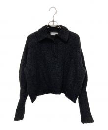 RIM.ARK（リムアーク）の古着「ブークレショートニット」｜ブラック