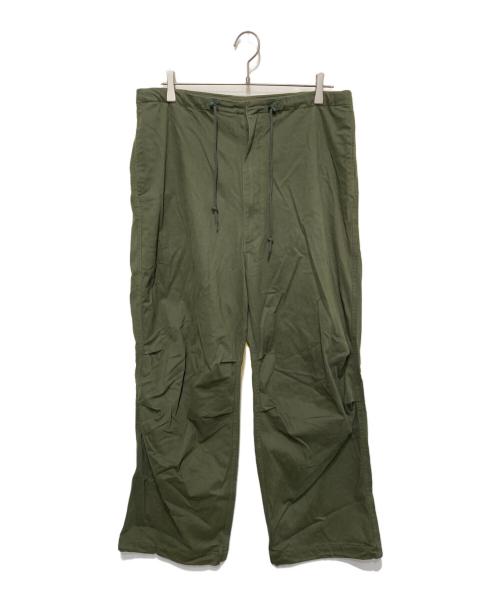BEAMS（ビームス）BEAMS (ビームス) ブラッシュオーバーパンツ オリーブ サイズ:Lの古着・服飾アイテム