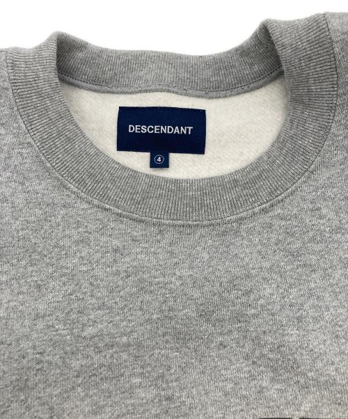 DESCENDANT（ディセンダント）DESCENDANT (ディセンダント) DIRT CREW NECK グレー サイズ:4の古着・服飾アイテム