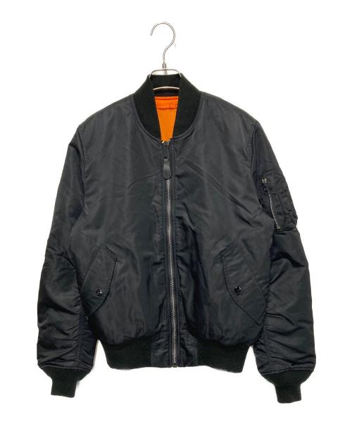ALPHA（アルファ）ALPHA (アルファ) MA-1ジャケット ブラック サイズ:Ｍの古着・服飾アイテム