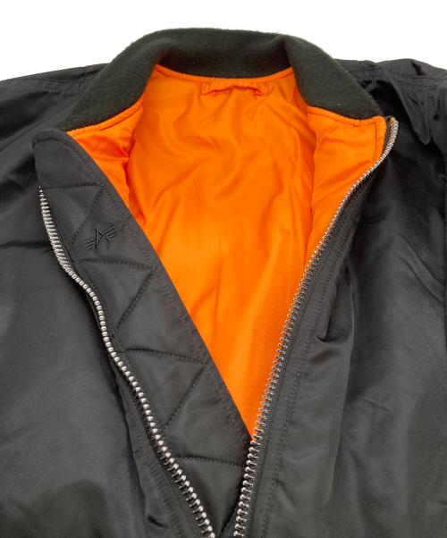 ALPHA（アルファ）ALPHA (アルファ) MA-1ジャケット ブラック サイズ:Ｍの古着・服飾アイテム