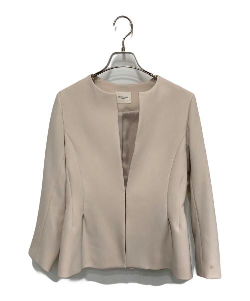 Demi-Luxe Beams（デミルクス ビームス）Demi-Luxe Beams (デミルクス ビームス) トリアセペプラムジャケット アイボリー サイズ:36の古着・服飾アイテム