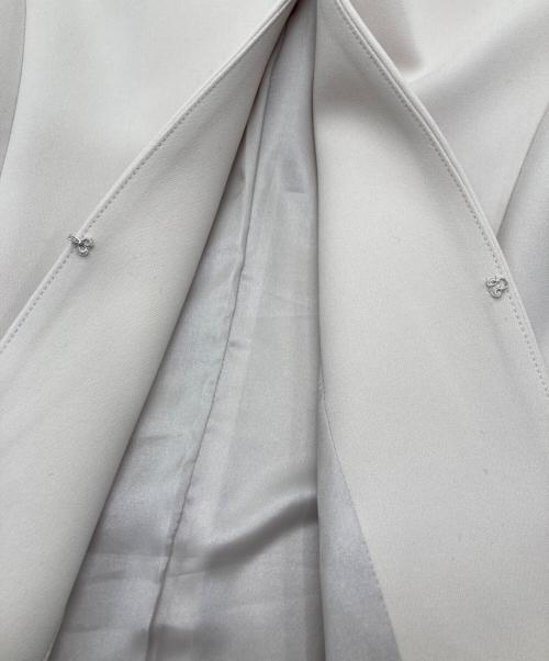 Demi-Luxe Beams（デミルクス ビームス）Demi-Luxe Beams (デミルクス ビームス) トリアセペプラムジャケット アイボリー サイズ:36の古着・服飾アイテム