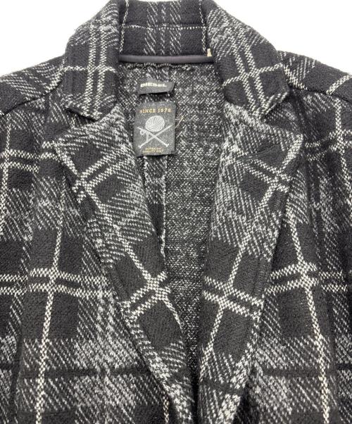DIESEL（ディーゼル）DIESEL (ディーゼル) チェスターコート ブラック サイズ:Ｓの古着・服飾アイテム