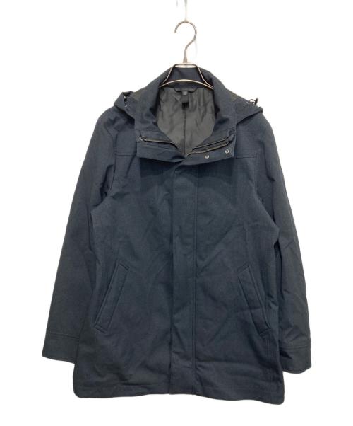 COMME CA MEN（コムサ・メン）COMME CA MEN (コムサ・メン) ウールライクラミネーション3WAYコート ブラック サイズ:Ｍの古着・服飾アイテム