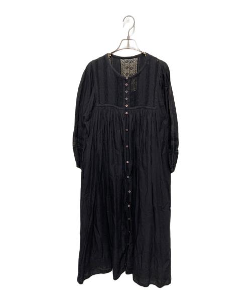 TSUHARU by samansa Mos2（ツハル バイ サマンサモスモス）TSUHARU by samansa Mos2 (ツハル バイ サマンサモスモス) コットンレースワンピースワンピース ブラック サイズ:FREEの古着・服飾アイテム