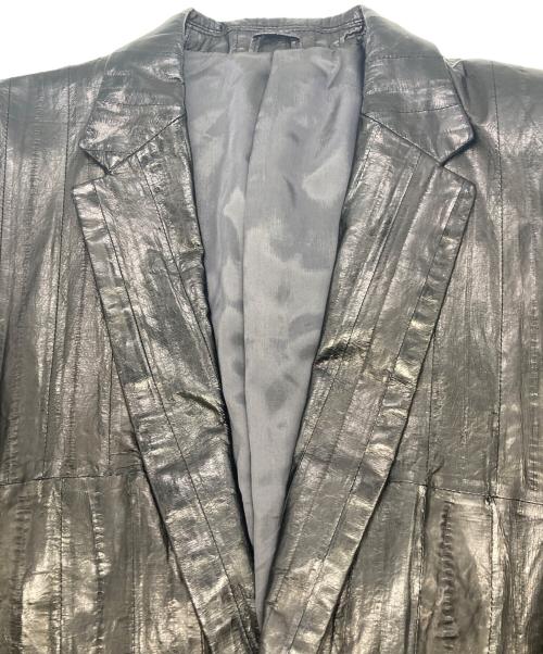 ARTISAN&ARTIST（アルティザン＆アーティスト）ARTISAN&ARTIST (アルティザン＆アーティスト) レザーテーラードジャケット ブラック サイズ:Ｓの古着・服飾アイテム