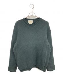 YOKE（ヨーク）の古着「CONNECTING CREW NECK KNIT LS」｜グリーン