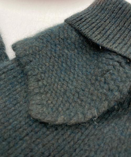 YOKE（ヨーク）YOKE (ヨーク) CONNECTING CREW NECK KNIT LS グリーン サイズ:2の古着・服飾アイテム