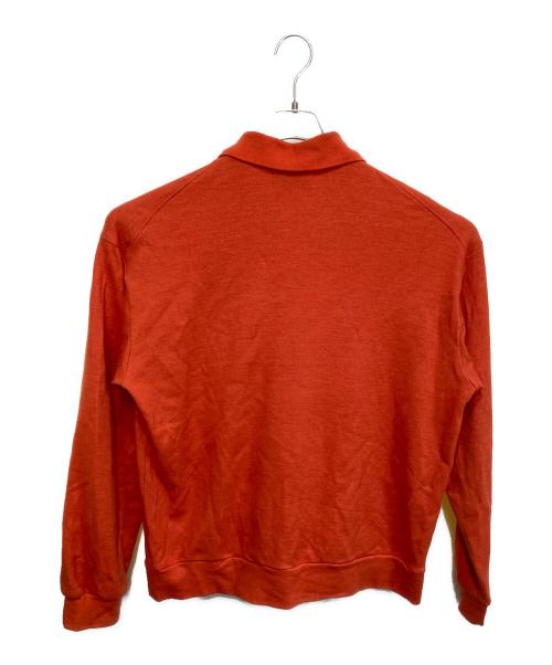 MARKA（マーカ）MARKA (マーカ) POLO SUPER140s WOOL DOUBLE JERSEY WASHABLE / ニットポロシャツ オレンジ サイズ:3の古着・服飾アイテム