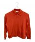 MARKA（マーカ）の古着「POLO SUPER140s WOOL DOUBLE JERSEY WASHABLE / ニットポロシャツ」｜オレンジ