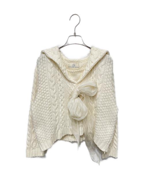 keisuke kanda（ケイスケカンダ）keisuke kanda (ケイスケカンダ) セーラーカラーアランセーター アイボリーの古着・服飾アイテム