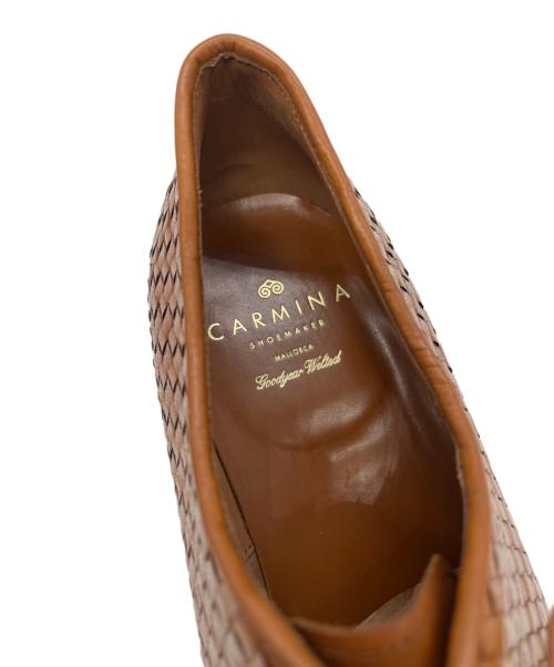 CARMINA（カルミナ）CARMINA (カルミナ) メッシュレザーシューズ ブラウン サイズ:８2/1の古着・服飾アイテム