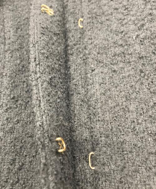 Apuweiser-riche（アプワイザーリッシェ）Apuweiser-riche (アプワイザーリッシェ) ポケファーツイードジレ ブラック サイズ:1の古着・服飾アイテム