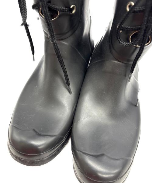 HUNTER（ハンター）HUNTER (ハンター) レースアップレインブーツ ブラック サイズ:27.5㎝の古着・服飾アイテム