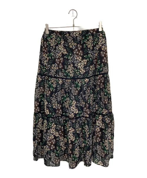 SLOBE IENA（スローブ イエナ）SLOBE IENA (スローブ イエナ) FLOWER PRINT スカート ブラック サイズ:なしの古着・服飾アイテム