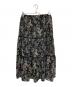 SLOBE IENA (スローブ イエナ) FLOWER PRINT スカート ブラック サイズ:なし：3980円