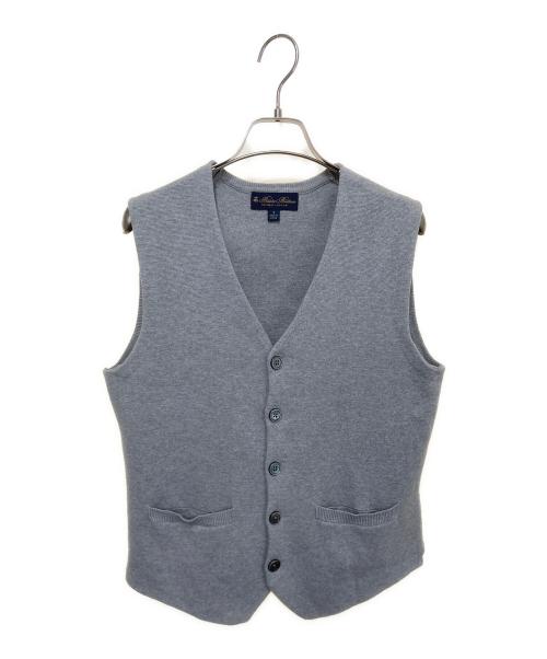 BROOKS BROTHERS（ブルックスブラザーズ）BROOKS BROTHERS (ブルックスブラザーズ) スーピマコットンベスト グレー サイズ:Ｓの古着・服飾アイテム