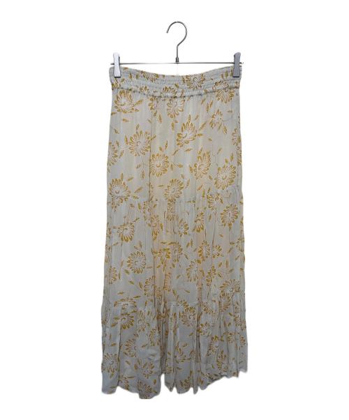 ne quittez pas（ヌキテパ）ne quittez pas (ヌキテパ) ティアードスカート イエロー サイズ:Ｓの古着・服飾アイテム