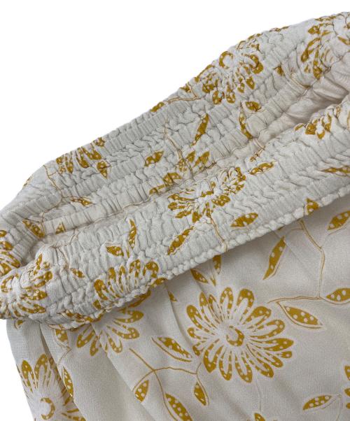 ne quittez pas（ヌキテパ）ne quittez pas (ヌキテパ) ティアードスカート イエロー サイズ:Ｓの古着・服飾アイテム