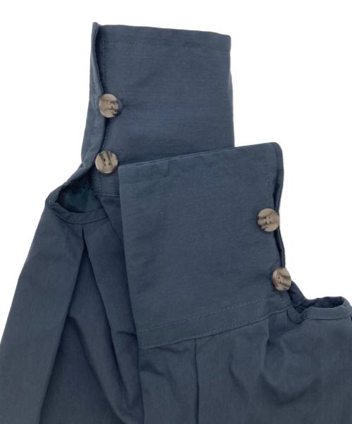 BEAMS HEART（ビームスハート）BEAMS HEART (ビームスハート) バックタック ノーカラー ロングコート ネイビー サイズ:Ｓの古着・服飾アイテム