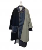 KHOKIコッキ）の古着「FALL COAT」｜インディゴ×ブラック