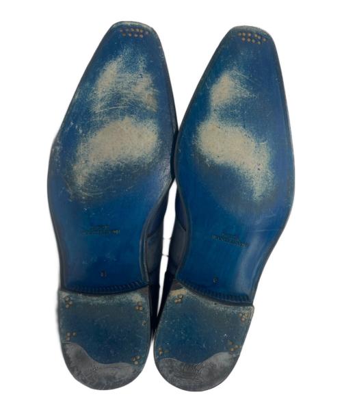 SUTOR MANTELLASSI（ストール・マンテラッシ）SUTOR MANTELLASSI (ストール・マンテラッシ) レザー オックスフォードシューズ ブルー サイズ:8の古着・服飾アイテム