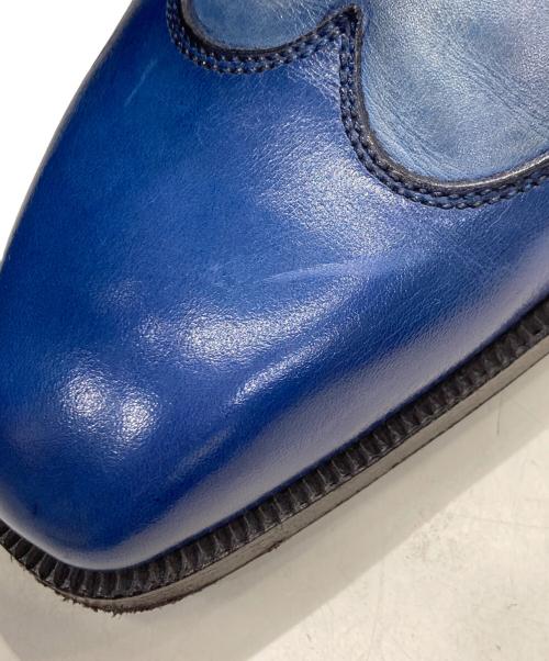 SUTOR MANTELLASSI（ストール・マンテラッシ）SUTOR MANTELLASSI (ストール・マンテラッシ) レザー オックスフォードシューズ ブルー サイズ:8の古着・服飾アイテム