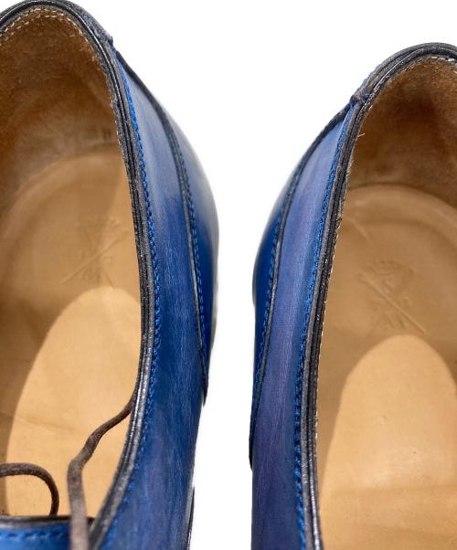 SUTOR MANTELLASSI（ストール・マンテラッシ）SUTOR MANTELLASSI (ストール・マンテラッシ) レザー オックスフォードシューズ ブルー サイズ:8の古着・服飾アイテム