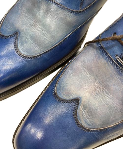 SUTOR MANTELLASSI（ストール・マンテラッシ）SUTOR MANTELLASSI (ストール・マンテラッシ) レザー オックスフォードシューズ ブルー サイズ:8の古着・服飾アイテム