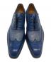SUTOR MANTELLASSI (ストール・マンテラッシ) レザー オックスフォードシューズ ブルー サイズ:8：15000円