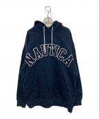 NAUTICA×FREAK'S STOREノーティカ×フリークスストア）の古着「別注アーチロゴスウェットパーカ」｜ネイビー