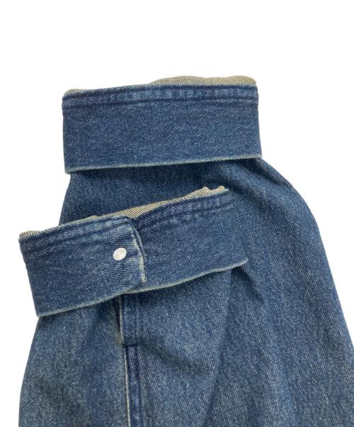 JEANASIS（ジーナシス）JEANASIS (ジーナシス) ダメージ加工デニムジャケット ブルー サイズ:FREEの古着・服飾アイテム