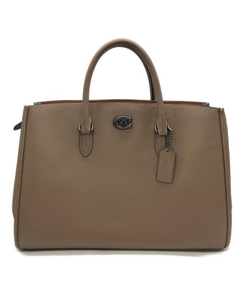 COACH（コーチ）COACH (コーチ) ブルックキャリーオールトートバッグ ベージュの古着・服飾アイテム